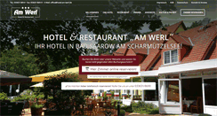 Desktop Screenshot of hotel-am-werl.de