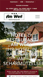 Mobile Screenshot of hotel-am-werl.de