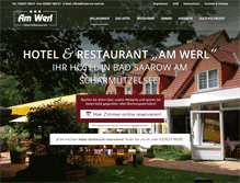 Tablet Screenshot of hotel-am-werl.de